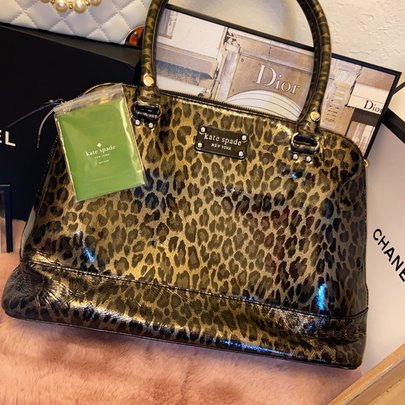 Kate Spade NWT Rachelle Wellesley Leopard bag - Picture 2 of 13